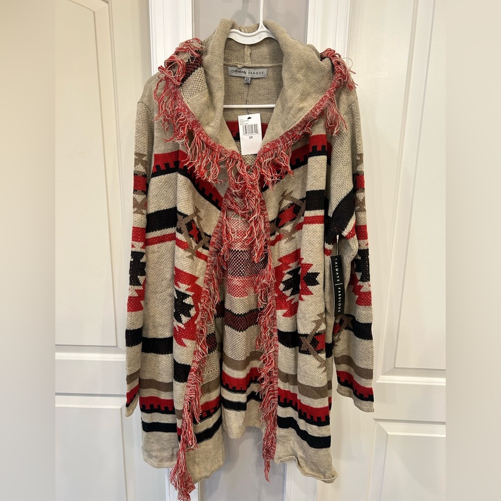 NWT Almost Famous Long Women’s Cardigan 3X